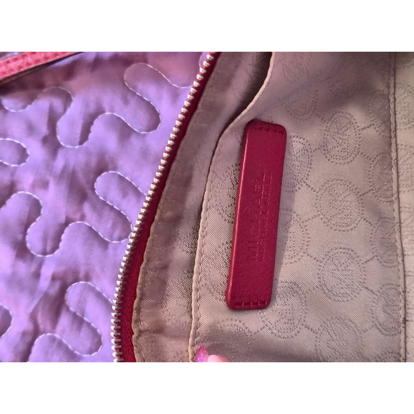 Michael Kors Red Suede Clutch - Picture 6 of 8